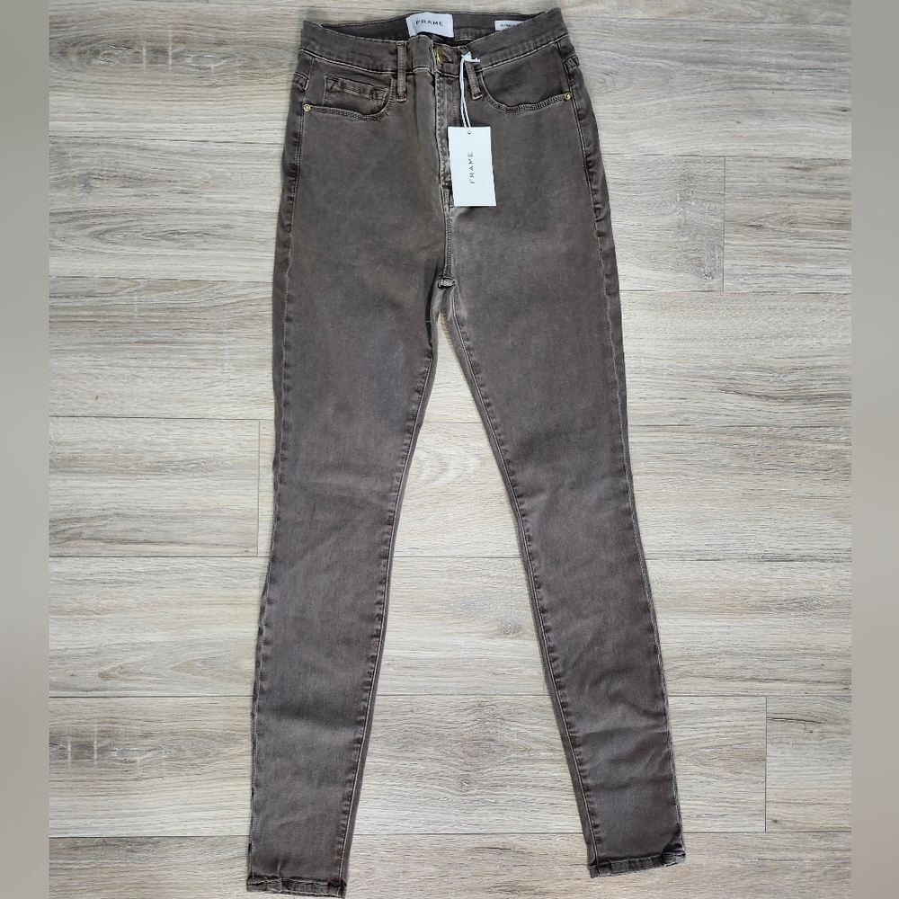 Frame Denim Women's Gray Skinny Jeans (26) - Picture 10 of 11